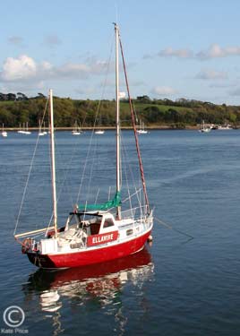 Yacht moored at Appledore